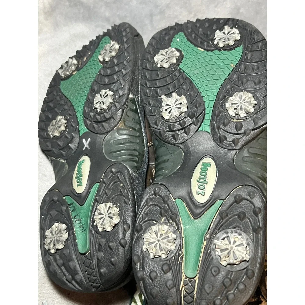 FootJoy Golf Sandals Shoes Mens 9M Brown Leather GreenJoys Spiked Sport